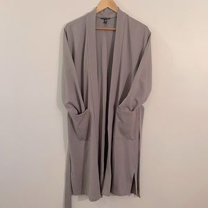 Eileen Fisher Ponte Knit Long Jacket Cardigan